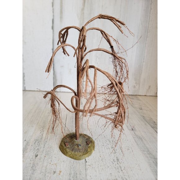 Lemax tree spooky Brown Willow tree fall village accessory Xmas Halloween - Picture 5 of 8